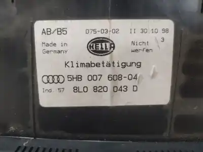 Автозапчасти б/у климат-контроль за audi a4 b5 (8d2) 1.8 ссылки oem iam 8l0820043d  