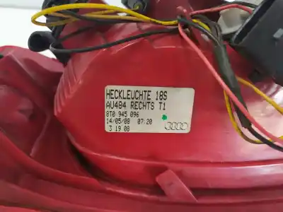 Second-hand car spare part right tailgate light for audi a5 (8t3) 2.7 tdi oem iam references 8t0945096  