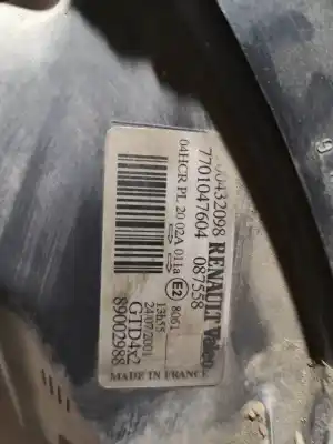 Автозапчастина б/у ліва фара для renault scenic (ja..) f9q посилання на oem iam 7701047604  