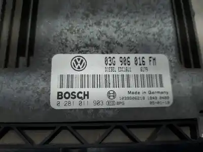 Second-hand car spare part ecu engine control for volkswagen golf v (1k1) (10.2003) bkd oem iam references 03g906016fm  