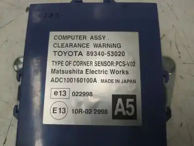 Tweedehands auto-onderdeel elektronische module voor lexus is (ds2/is2) 2ad-fhv oem iam-referenties 8934053020  