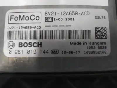 Автозапчастина б/у ебу контролер двигуна для ford fiesta vi (cb1, ccn) 1.4 tdci посилання на oem iam bv2112a650acd 0281019144 