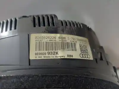 Peça sobressalente para automóvel em segunda mão quadrante por audi a4 b7 avant (8ed) 2.0 tdi referências oem iam 8e0920932k  