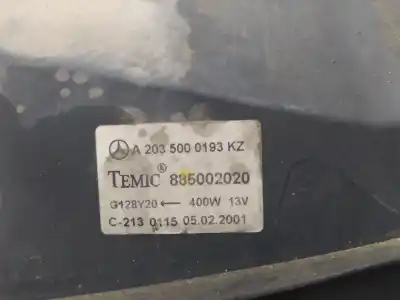 Gebrauchtes Autoersatzteil elektro-lüfter zum mercedes clase c (w203) sportcoupe m111951 oem-iam-referenzen a2035000193kz  