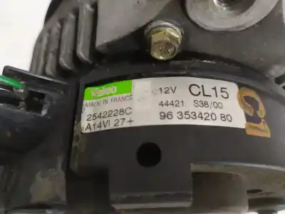 Автозапчасти б/у генератор за peugeot 206 fastback (2a/c) 2.0 hdi 90 ссылки oem iam 9635342080 2542228c 