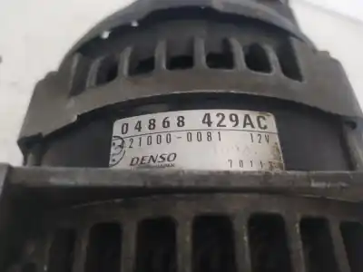 Автозапчастина б/у генератор для chrysler voyager (rg) d/vm98b посилання на oem iam 04868429ac  
