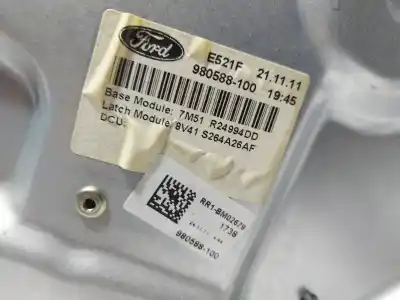 Peça sobressalente para automóvel em segunda mão elevador de vidros traseiro direito por ford kuga (cbv) ufda referências oem iam 980588100 7m5t14b534cf 