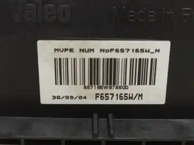 Pezzo di ricambio per auto di seconda mano resistenza al riscaldamento per renault scenic ii (jm) k4m riferimenti oem iam f657165wn  