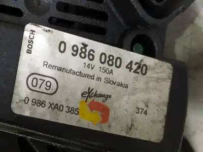 Автозапчасти б/у генератор за opel vivaro furgón/combi (07.2006 =>) m9r7 ссылки oem iam 0986080420  