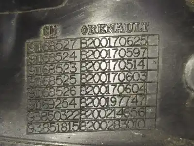 Автозапчастина б/у ліва передня зовнішня ручка для opel vivaro furgón/combi (07.2006 =>) m9r7 посилання на oem iam 8200170625 8200170597 8200170514 