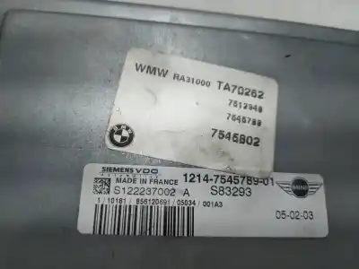 Second-hand car spare part ecu engine control for bmw mini (r50,r53) w10b16a oem iam references 1214754578901 s122237002 s83293 