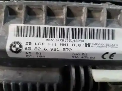 Second-hand car spare part multifunction display for bmw serie 7 (e65/e66) 745i oem iam references 65826921572  