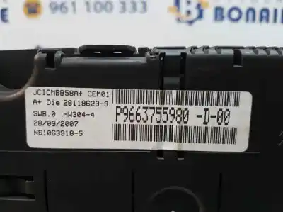 Pezzo di ricambio per auto di seconda mano pannello degli strumenti per citroen c4 picasso premier riferimenti oem iam 9663755980  