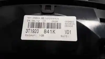 Second-hand car spare part dashboard for skoda superb combi (3t5) elegance oem iam references 3t1920841k  