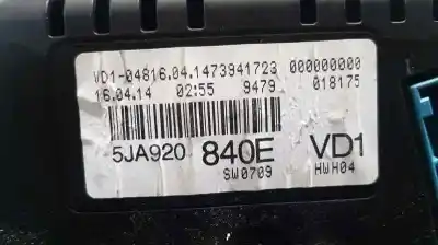 Second-hand car spare part dashboard for skoda rapid elegance oem iam references 5ja920840e   Second-hand car spare part dashboard for skoda rapid elegance oem iam references 5ja920840e