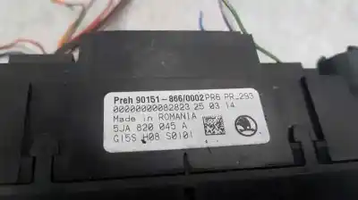 Pezzo di ricambio per auto di seconda mano controllo riscaldamento / aria condizionata per skoda rapid elegance riferimenti oem iam 5ja820045a   Pezzo di ricambio per auto di seconda mano controllo riscaldamento / aria condizionata per skoda rapid elegance riferimenti oem iam 5ja820045a