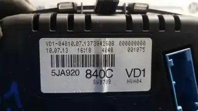 Second-hand car spare part dashboard for skoda rapid (nh) (07.2012->) 1.6 active [1.6 ltr. - 77 kw tdi dpf] oem iam references 5ja920840c  