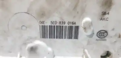 Pezzo di ricambio per auto di seconda mano serratura porta posteriore destra per skoda rapid (nh) (07.2012->) 1.6 active [1.6 ltr. - 77 kw tdi dpf] riferimenti oem iam 5e0839016a  