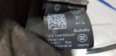 Автозапчастина б/у задній правий ремін безпеки для skoda superb combi (3t5) exclusive посилання на oem iam 3t9857448  