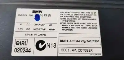 Second-hand car spare part audio system / radio cd for bmw serie 7 (e65/e66) 735i oem iam references 6919474  