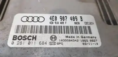 Автозапчасти б/у блок управления двигателем за audi a8 (4e2) 4.0 tdi quattro ссылки oem iam 4e0907409b  