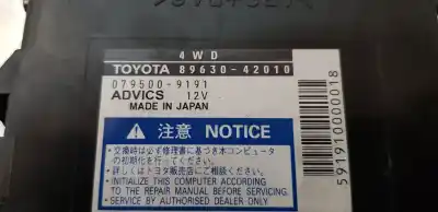 Peça sobressalente para automóvel em segunda mão módulo eletrônico por toyota rav 4 (a3) sol referências oem iam 8963042010  