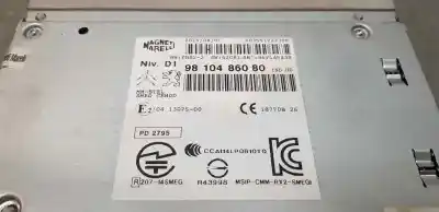 Second-hand car spare part audio system / radio cd for citroen c4 picasso seduction oem iam references 9810486080  