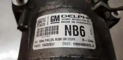 Pezzo di ricambio per auto di seconda mano compressore aria condizionata per opel zafira b cosmo riferimenti oem iam 13432837  