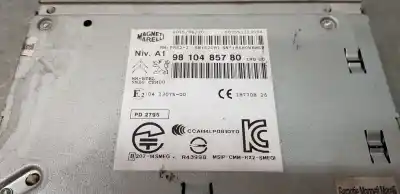 Second-hand car spare part audio system / radio cd for citroen c4 picasso seduction oem iam references 9810485780   Second-hand car spare part audio system / radio cd for citroen c4 picasso seduction oem iam references 9810485780