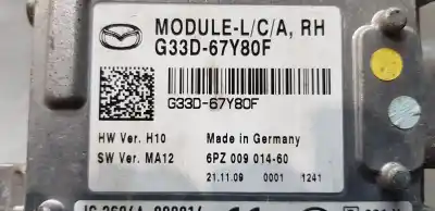 Second-hand car spare part electronic module for mazda cx-7 (er) style oem iam references g33d67y80f  