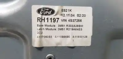 Автозапчастина б/у регулятор переднього правого скла для ford focus c-max (cap) trend (d) посилання на oem iam 3m51r203a28bm  
