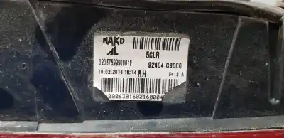 Автозапчасти б/у внутренний правый задний фонарь за hyundai i20 classic ссылки oem iam 92404c8000  