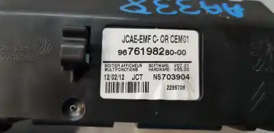 Second-hand car spare part multifunction display for citroen c4 lim. exclusive oem iam references 9676198280  