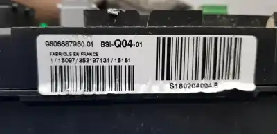 Second-hand car spare part fuse box unit for citroen c4 picasso seduction oem iam references 9806687980  
