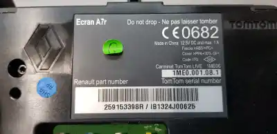 Pièce détachée automobile d'occasion système de navigation gps pour renault scenic iii bose edition références oem iam 259153398r  