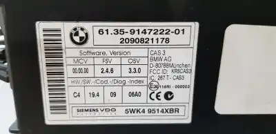 Peça sobressalente para automóvel em segunda mão módulo eletrônico por bmw x5 (e70) xdrive35d referências oem iam 61359147222  