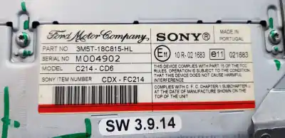 Recambio de automóvil de segunda mano de sistema audio / radio cd para ford focus c-max dm2 (cap) desde 08/2003 hasta 03/2007 focus c-max ghia (cap) referencias oem iam 3m5t18c815hl  