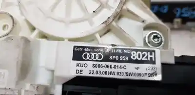 Автозапчастина б/у регулятор переднього правого скла для audi a3 (8p) 2.0 tdi attraction посилання на oem iam 8p0959802h  