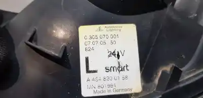 Second-hand car spare part left fog light for smart forfour (454) 1.5 cdi (454.000) oem iam references a4548200158  