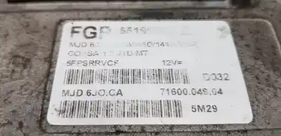 Pezzo di ricambio per auto di seconda mano centralina motore per opel corsa c cosmo riferimenti oem iam 55197119  