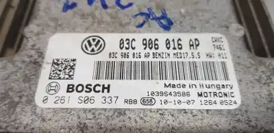 Second-hand car spare part ecu engine control for seat leon (1p1) reference oem iam references 03c906016ap  0261s06337