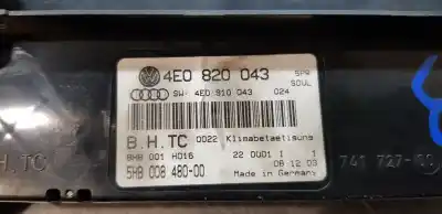Автозапчастина б/у клімат-контроль для audi a8 (4e2) 3.7 quattro посилання на oem iam 4e0820043f5pr  