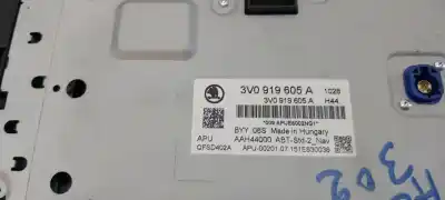 Peça sobressalente para automóvel em segunda mão display gps / multimídia por skoda superb (3v3) active referências oem iam 3v0919605abyy  