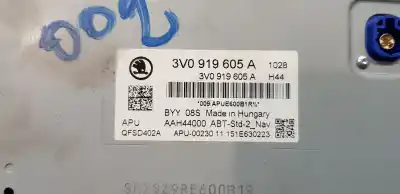 Автозапчастина б/у багатофункційний дисплей для skoda superb combi (3v5) active посилання на oem iam 3v0919605abyy  3v0919605a