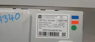 Second-hand car spare part multifunction display for opel meriva b selective oem iam references 13363148  