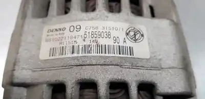 Peça sobressalente para automóvel em segunda mão alternador por fiat panda (169) 1.2 cat referências oem iam 51859038  