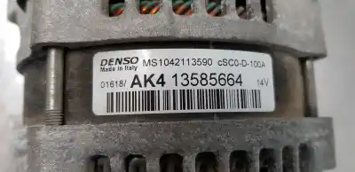 Second-hand car spare part alternator for opel corsa e color edition oem iam references 13585664  
