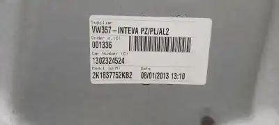 Автозапчастина б/у регулятор переднього правого скла для volkswagen caddy ka/kb (2c) kombi посилання на oem iam 2k1837730l  2k1837752k
