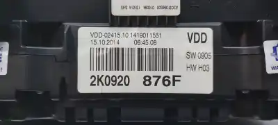Автозапчастина б/у панель інструментів для volkswagen caddy ka/kb (2c) kasten посилання на oem iam 2k0920876f  