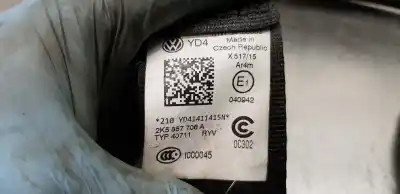 Second-hand car spare part front right seat belt for volkswagen caddy ka/kb (2c) kasten oem iam references 2k5857706aryv  